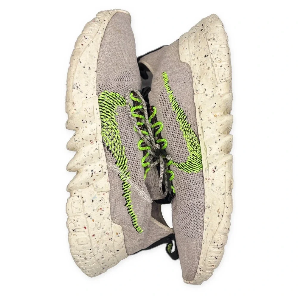 Nike Space Hippie 01 Electric Green Men's Size 13 Grey Athletic Shoes DJ3056-004
